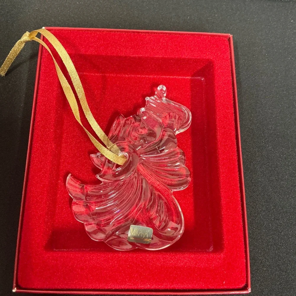 Mikasa Crystal‎ Angel Ornament Christmas Tree Decoration in Box Germany